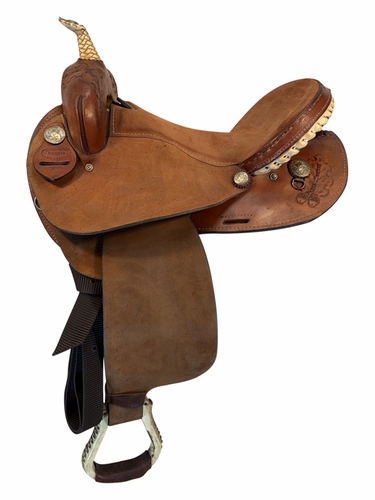 16 Inch Used Dakota Barrel Saddle Medium Tree 300