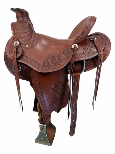 16 Inch Used Dakota Ranch Wade Saddle Wide Tree 8096