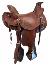 16 Inch Used Dakota Ranch Wade Saddle Wide Tree 8096