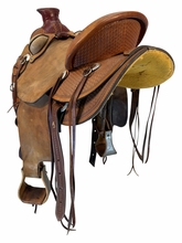 SOLD 2026/04/13  16 Inch Used Dakota Wade Ranch Saddle Wide Tree 809