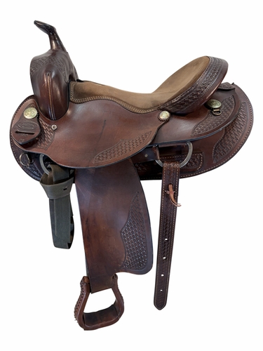 SOLD 2026/05/21  16 Inch Used Dakota Walking Horse Trail Sadlde Medium Tree 750