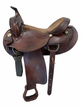 SOLD 2026/05/21  16 Inch Used Dakota Walking Horse Trail Sadlde Medium Tree 750