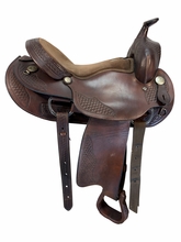 SOLD 2026/05/21  16 Inch Used Dakota Walking Horse Trail Sadlde Medium Tree 750
