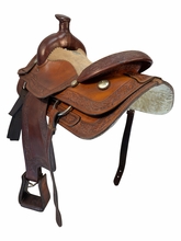 16 Inch Used Dale Fredrick Roping Saddle Medium Tree 21573