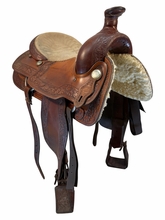 16 Inch Used Dale Fredrick Roping Saddle Medium Tree 21573