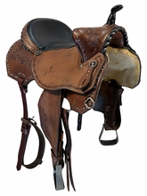 16 Inch Used Diamond Cross Barrel Saddle Wide Tree