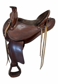 16 Inch Used Don West Ranch Saddle Medium Tree
