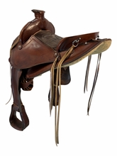 16 Inch Used Don West Ranch Saddle Medium Tree