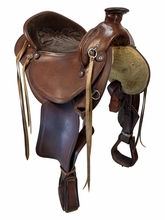 16 Inch Used Don West Ranch Saddle Medium Tree