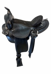 16 Inch Used Double Creek Henry Miller Trail Saddle WIde Tree 102