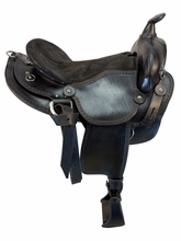 16 Inch Used Double Creek Henry Miller Trail Saddle WIde Tree 102