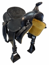 16 Inch Used Double Creek Henry Miller Trail Saddle WIde Tree 102