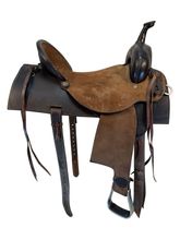 16 Inch Used Double J Barrel Saddle Wide Tree
