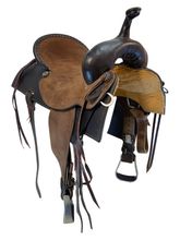 16 Inch Used Double J Barrel Saddle Wide Tree