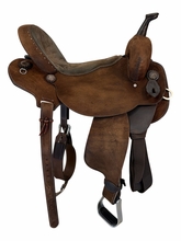 SOLD LAYAWAY 2026/09/05BN   16 Inch Used Double J Barrel Saddle Wide Tree