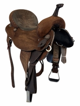 SOLD LAYAWAY 2026/09/05BN   16 Inch Used Double J Barrel Saddle Wide Tree