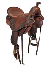 HOLD 2025/07/10j  16 Inch Used DP Saddlery Quatum Short and Light Trail Saddle 1214