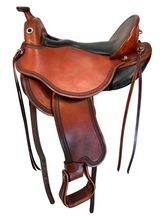 16 Inch Used DP Saddlery Short & Light Trail Saddle 7035