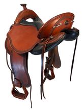 16 Inch Used DP Saddlery Short & Light Trail Saddle 7035