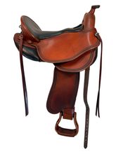 16 Inch Used DP Saddlery Short & Light Trail Saddle 7035