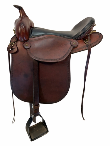 16 Inch Used Eli Miller Trail Saddle Wide Tree