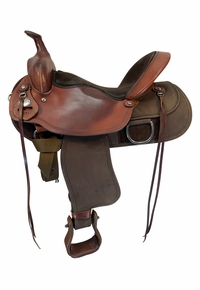 16 Inch Used Fabtron Cordura Lady Trail Saddle Wide Tree 7154