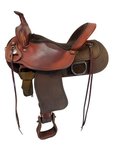 16 Inch Used Fabtron Cordura Lady Trail Saddle Wide Tree 7154