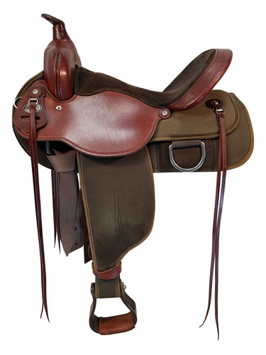 SOLD 2025/12/04   16 Inch Used Fabtron Cordura Trail Saddle 7154