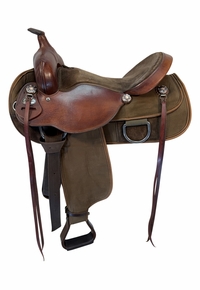 16 Inch Used Fabtron Cordura Trail Saddle Wide Tree 7128