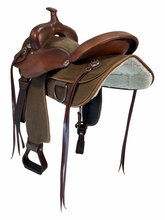 16 Inch Used Fabtron Cordura Trail Saddle Wide Tree 7128