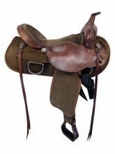 16 Inch Used Fabtron Cordura Trail Saddle Wide Tree 7128