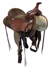 16 Inch Used Fabtron Cordura Trail Saddle Wide Tree 7128