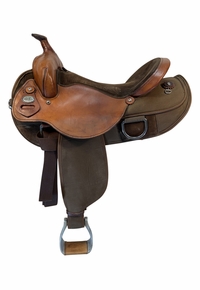 16 Inch Used Fabtron Draft Cordura Trail Saddle Extra Wide 7182