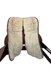 SOLD 2025/12/15 16 Inch Used Fabtron Draft Cordura Trail Saddle Extra Wide 7182