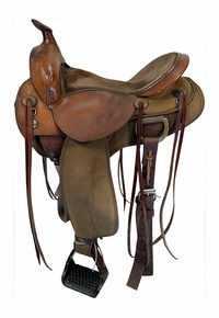 16 Inch Used Fabtron Easy Rider Cordura All Around Saddle Wide Tree 7172