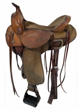 16 Inch Used Fabtron Easy Rider Cordura All Around Saddle Wide Tree 7172