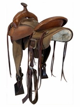 16 Inch Used Fabtron Easy Rider Cordura All Around Saddle Wide Tree 7172