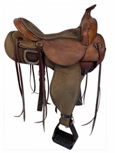 16 Inch Used Fabtron Easy Rider Cordura All Around Saddle Wide Tree 7172