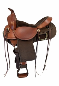 16 Inch Used Fabtron Easy Rider Cordura Trail Saddle Wide Tree 7172