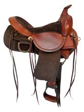 16 Inch Used Fabtron Easy Rider Cordura Trail Saddle Wide Tree 7172