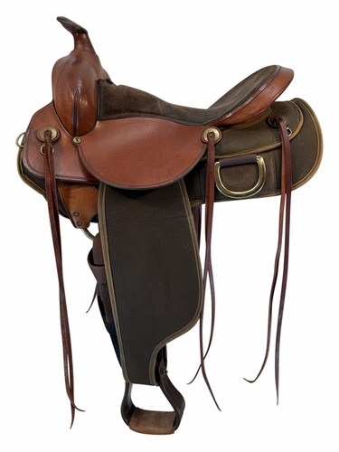 16 Inch Used Fabtron Easy Rider Cordura Trail Saddle Wide Tree 7172