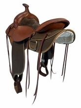 16 Inch Used Fabtron Easy Rider Cordura Trail Saddle Wide Tree 7172