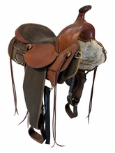 16 Inch Used Fabtron Easy Rider Cordura Trail Saddle Wide Tree 7172