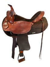 16 Inch Used Fabtron Gaited Cordura Trail Saddle Wide Tree 7142