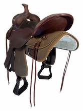 SOLD 2026/04/14   16 Inch Used Fabtron Lady Cordura Trail Saddle Wide Tree 7154