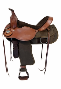 16 Inch Used Fabtron Lady Cordura Trail Saddle Wide Tree 7154