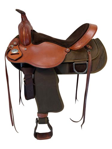 16 Inch Used Fabtron Lady Cordura Trail Saddle Wide Tree 7154