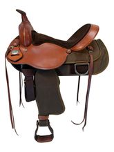 16 Inch Used Fabtron Lady Cordura Trail Saddle Wide Tree 7154