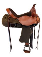 16 Inch Used Fabtron Lady Cordura Trail Saddle Wide Tree 7154