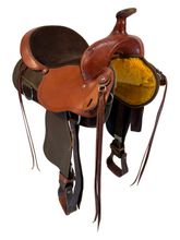 16 Inch Used Fabtron Lady Cordura Trail Saddle Wide Tree 7154